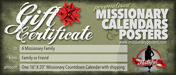 Missionary Countdown Calendar